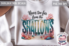 Summer Beach Sea Quote Watercolor Sublimation PNG Product Image 1