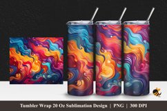 Batik Art Tumbler Wrap Sublimation Design 1 Product Image 1
