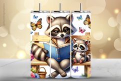 Raccon Tumbler Wrap| Tumbler Sublimation Wrap Product Image 1