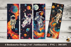 Astronaut Bookmarks Sublimation Design Product Image 1