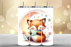 Fox Tumbler Wrap| Tumbler Sublimation Wrap Product Image 1