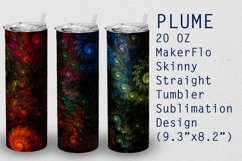 Tumbler Straight 20 OZ Sublimation Plume Wrap Design Product Image 1