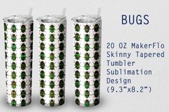 Tumbler Tapered 20 OZ Sublimation Bug Wrap Design Product Image 1