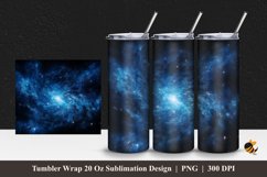 Blue Galaxy Tumbler Wrap Sublimation Design 1 Product Image 1