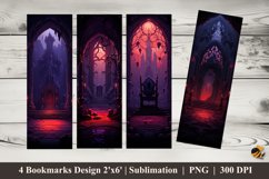 Horror Room Bookmarks Sublimation Design Product Image 1