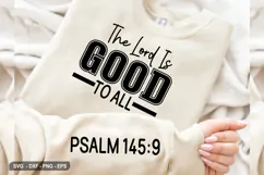 The Lord Is Good To All - Christian Sleeve T-Shirt Design Product Image 1