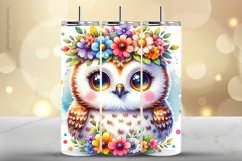 Owl Tumbler Wrap| Tumbler Sublimation Wrap Product Image 1