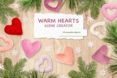 Warm Hearts Scene Creator - Love, Valentine's Day- PSD, PNG Product Image 1