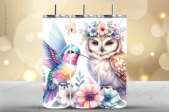 Owl Tumbler Wrap| Tumbler Sublimation Wrap Product Image 1
