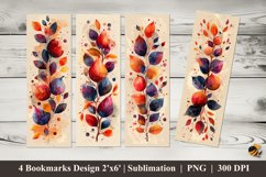 Leaf Art Bookmark Sublimation Design Product Image 1