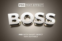 PSD 3D Golden Text Effect Curved Style Product Image 1