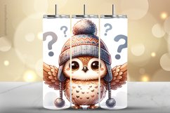 Owl Tumbler Wrap| Tumbler Sublimation Wrap Product Image 1