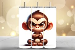 Monkey Tumbler Wrap| Tumbler Sublimation Wrap Product Image 1