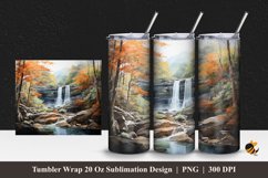 Natural Beauty Place Tumbler Wrap Sublimation Design 1 Product Image 1