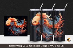Beauty Below Tumbler Wrap Sublimation Design 1 Product Image 1