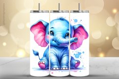 Elephant Tumbler Wrap| Tumbler Sublimation Wrap Product Image 1