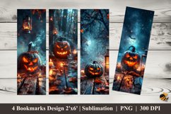 Misty Pumpkin Bookmarks Sublimation Design Product Image 1
