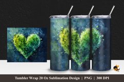 Nature Love Tumbler Wrap Sublimation Design 1 Product Image 1