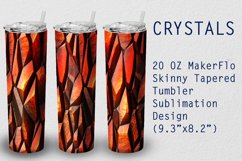 Tumbler Tapered 20 OZ Sublimation Crystal Wrap Design Product Image 1