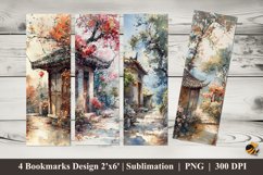 Romantic Images Bookmarks Sublimation Design Product Image 1