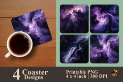 Aesthetic Outer Space Coaster Sublimation Designs Product Image 1