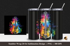 Bass Effect Tumbler Wrap Sublimation Design 1 Product Image 1