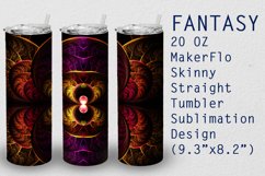 Tumbler Straight 20 OZ Sublimation Fantasy Wrap Design Product Image 1