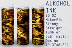 Tumbler Straight 20 OZ Sublimation Alcohol Ink Wrap Design Product Image 1