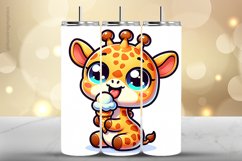 Girraffe Tumbler Wrap| Tumbler Sublimation Wrap Product Image 1