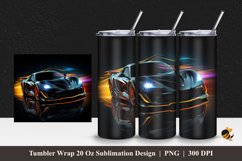 Elegant Car Tumbler Wrap Sublimation Design 1 Product Image 1