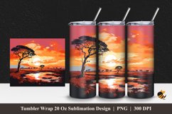Panoramic Painting Tumbler Wrap Sublimation Design 1 Product Image 1