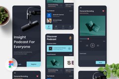 Eshitish - Podcast Mobile App UI Kit Product Image 1