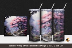 Beauty Nature Place Tumbler Wrap Sublimation Design 1 Product Image 1