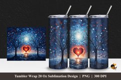 Full of Love Tumbler Wrap Sublimation Design 1 Product Image 1