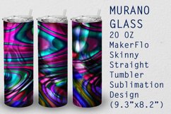 Tumbler Straight 20 OZ Sublimation Glass Wrap Design Product Image 1