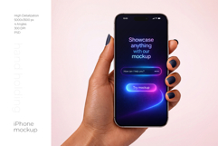 iPhone in Hand Mockup Set Product Image 1