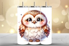 Owl Tumbler Wrap| Tumbler Sublimation Wrap Product Image 1