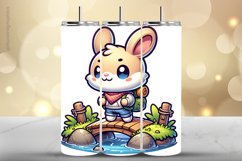 Rabbit Tumbler Wrap| Tumbler Sublimation Wrap Product Image 1