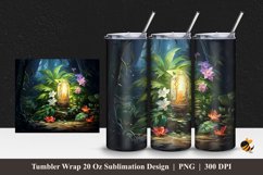 Dim Light Tumbler Wrap Sublimation Design 1 Product Image 1