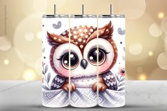 Owl Tumbler Wrap| Tumbler Sublimation Wrap Product Image 1