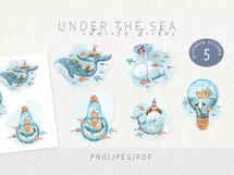 Watercolor printable stickers- for Cricut and Silhouette Product Image 3