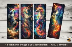 Unicorn Dream Bookmark Sublimation Design Product Image 1