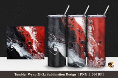Artistic Marble Tumbler Wrap Sublimation Design 1 Product Image 1