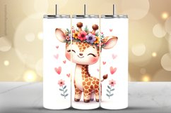 Girraffe Tumbler Wrap| Tumbler Sublimation Wrap Product Image 1