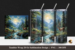 Wildlife Tumbler Wrap Sublimation Design 1 Product Image 1