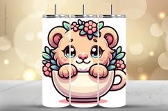 Lion Tumbler Wrap| Tumbler Sublimation Wrap Product Image 1