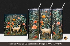 Wildlife Art Tumbler Wrap Sublimation Design 1 Product Image 1