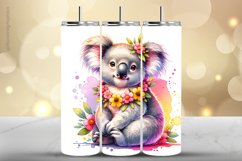 Koala Tumbler Wrap| Tumbler Sublimation Wrap Product Image 1