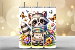 Raccon Tumbler Wrap| Tumbler Sublimation Wrap Product Image 1