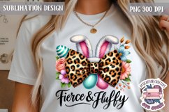 Easter Bunny Leopard Print PNG Holidays Spring Cute Animals Product Image 1